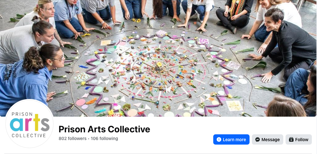 Prison Arts Collective face graphic