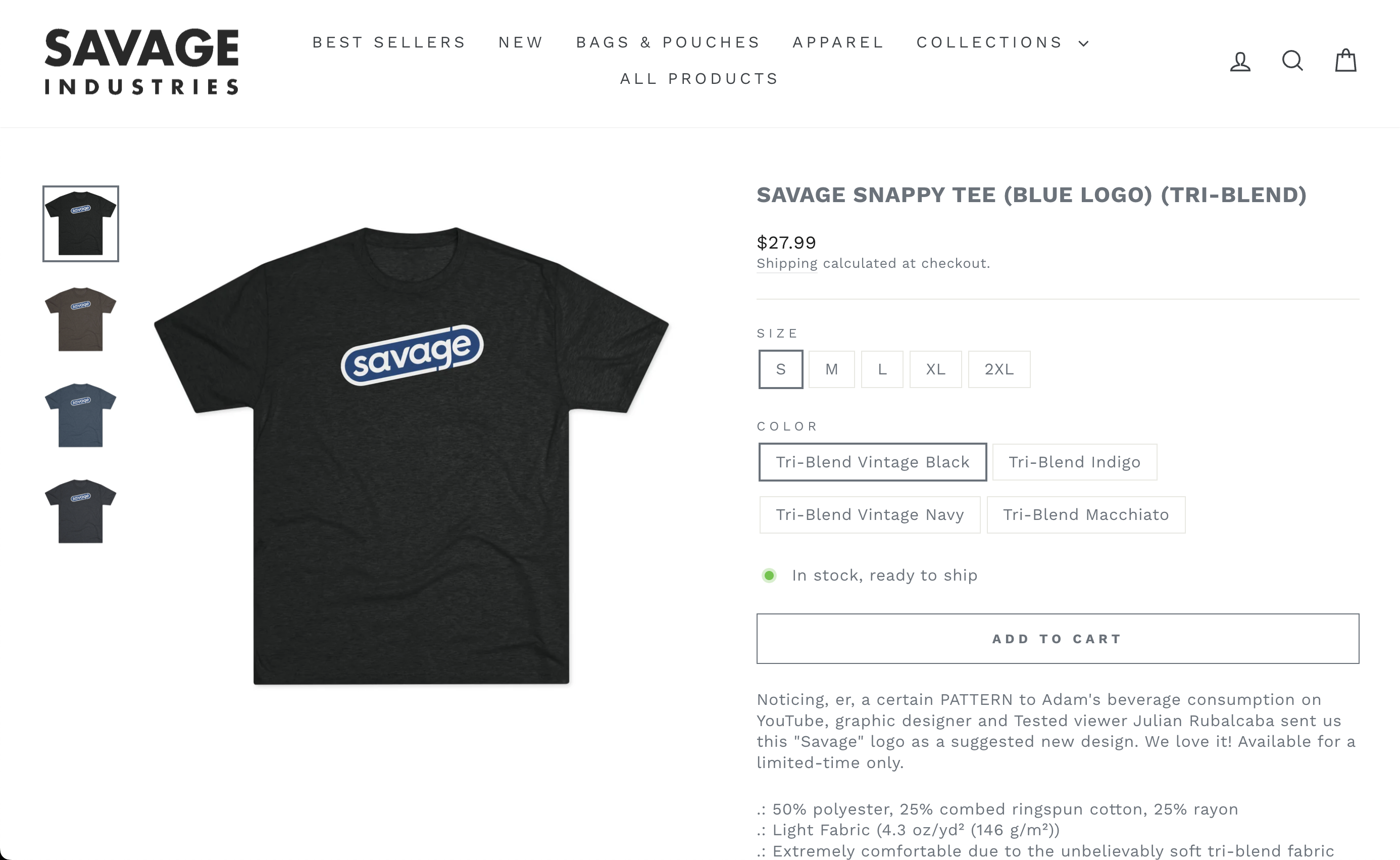Tested Savage branding preview